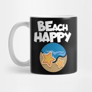 Vacaton beach happy Mug